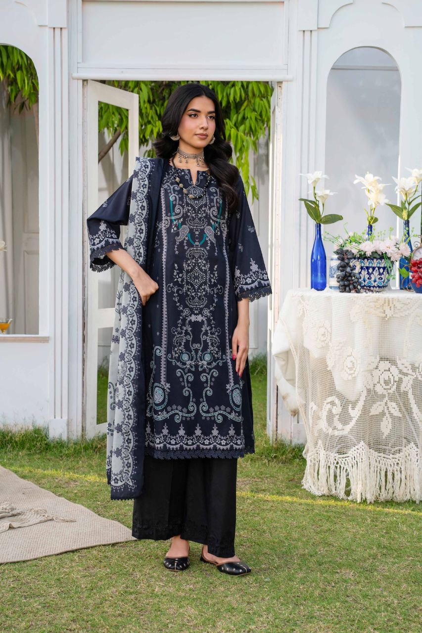 Raabi Premium Printed Lawn 3PC