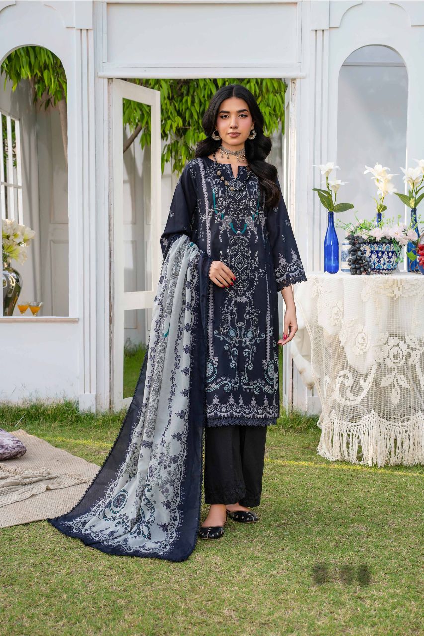 Raabi Premium Printed Lawn 3PC