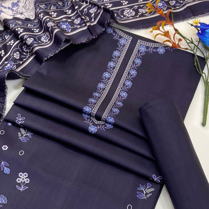 Nirvana By Shanaya Digital Printed Linen 3PC