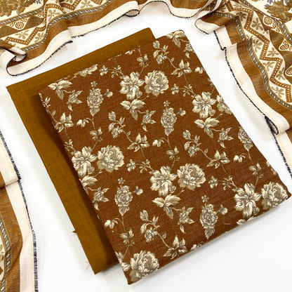Anaya Noor Printed Chamki Khaddar 3PC