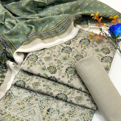 Anaya Noor Printed & Emb Khaddar 3PC