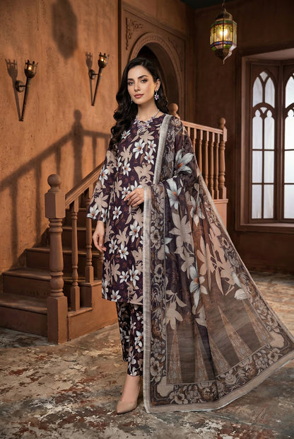 Shajar Noor Digital Printed Lawn 3PC