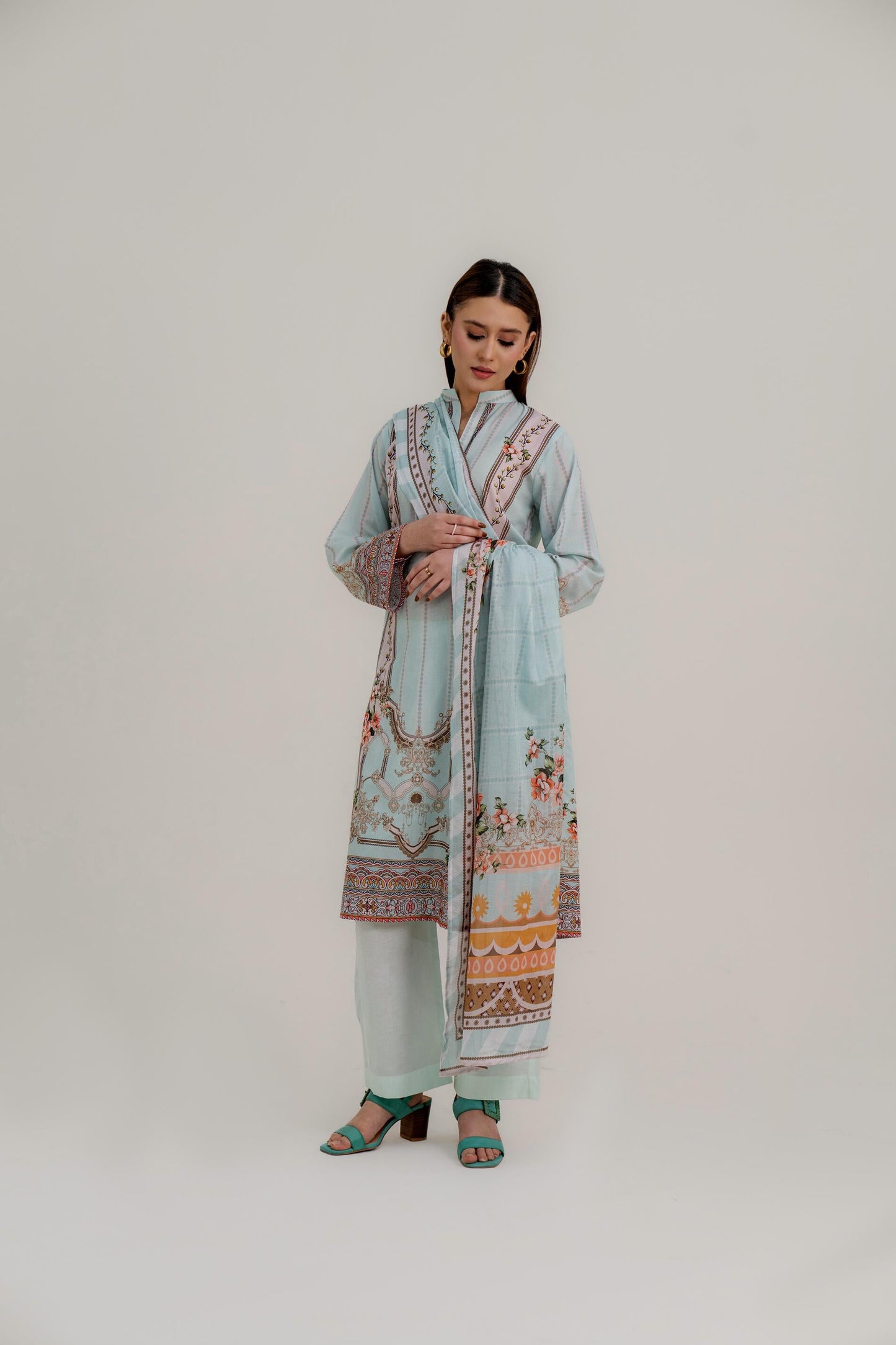 Sarah By Shanaya Premium Printed Lawn 3PC