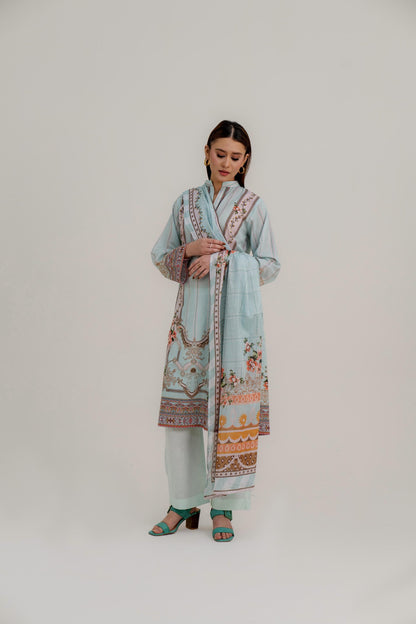 Sarah By Shanaya Premium Printed Lawn 3PC