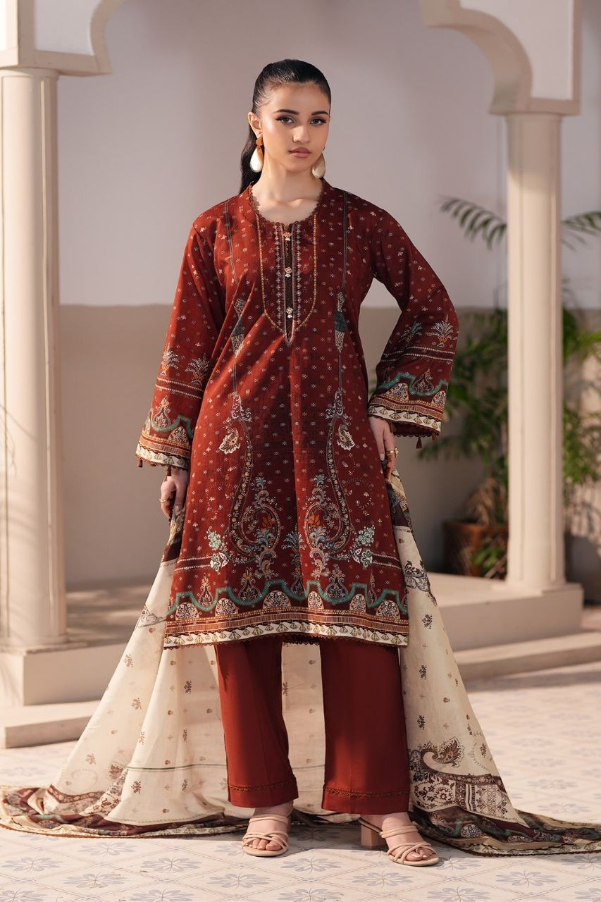Jacquard By Regalia Digital Printed Lawn 3PC