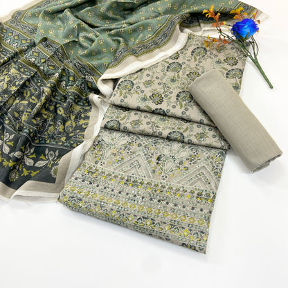 Anaya Noor Printed & Emb Khaddar 3PC