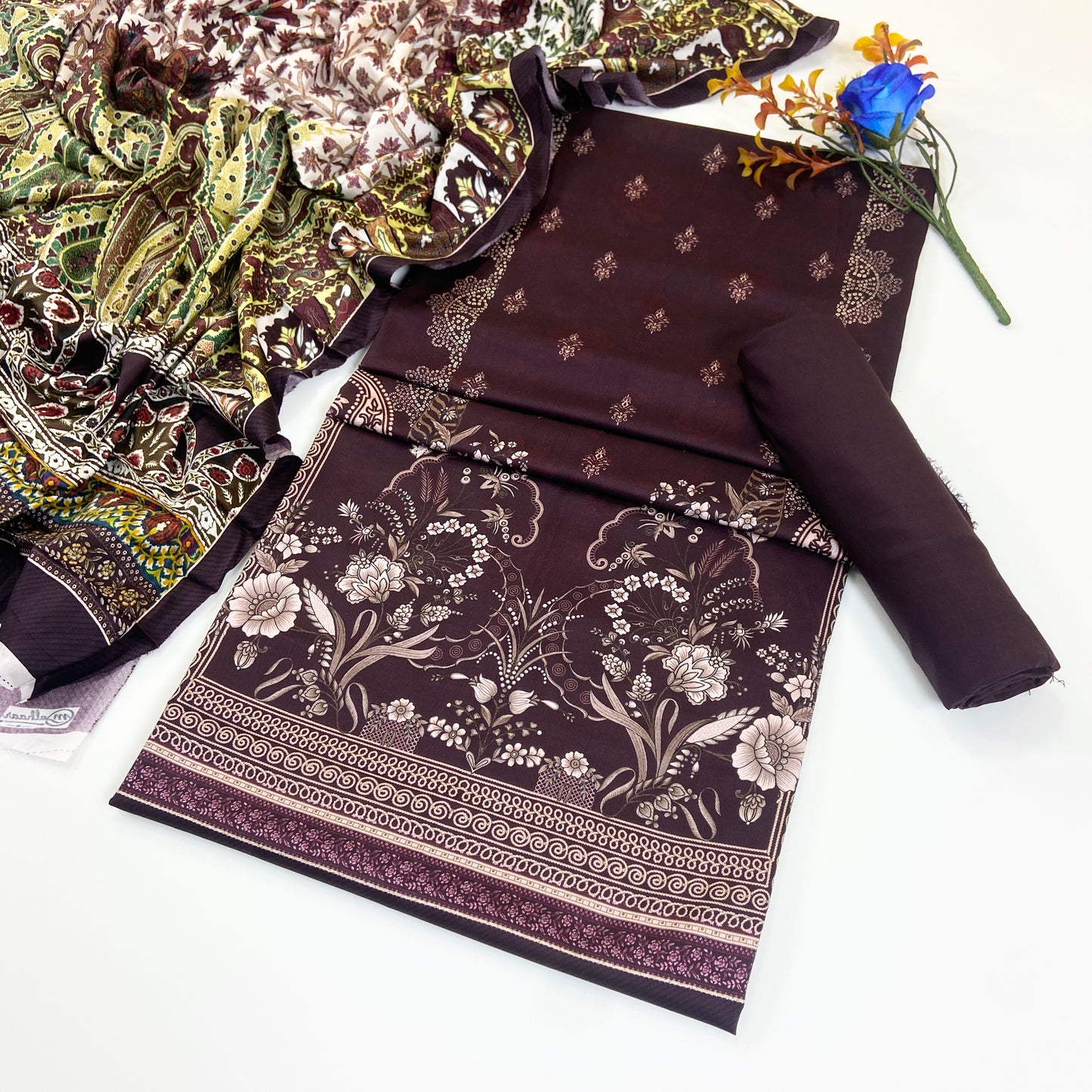 Malhaar Digital Printed Linen 3PC