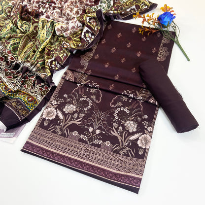 Malhaar Digital Printed Linen 3PC