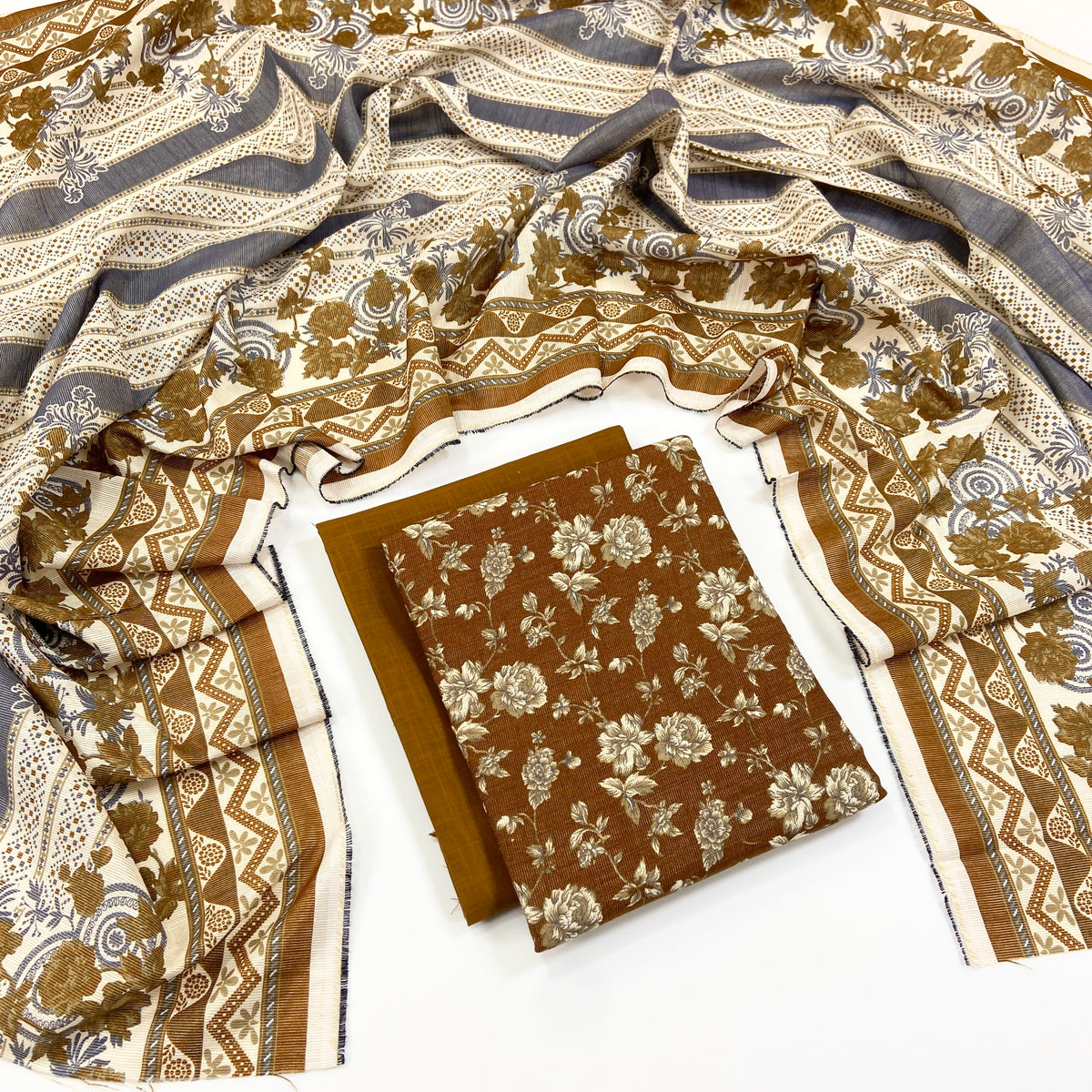 Anaya Noor Printed Chamki Khaddar 3PC