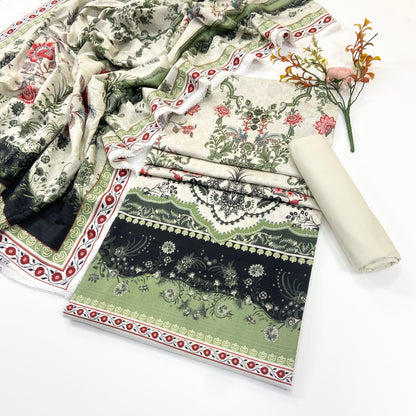 Zesh Printed Velvet Dora Viscose 3PC