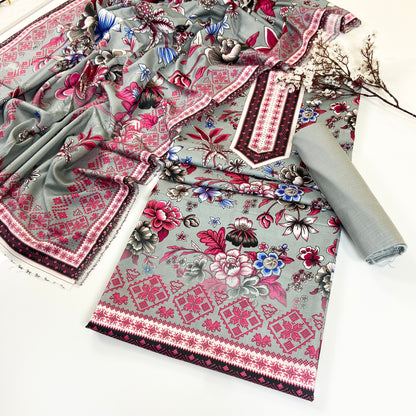 Kayseria Digital Printed Bana Dora Linen 3PC