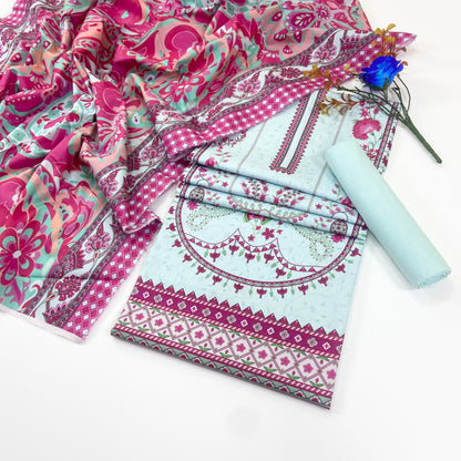 Anaya Noor Digital Printed Cotry Khaddar 3PC
