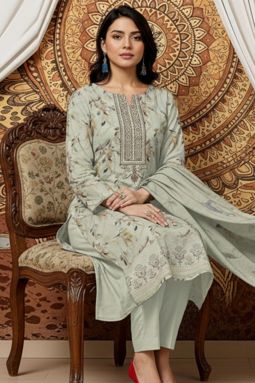 Elira By Tawakkal Digital Printed & Emb Lawn 3PC