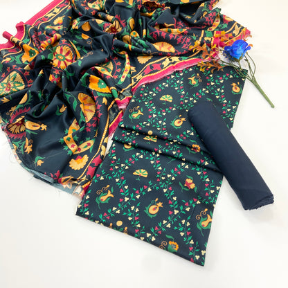 Rijja By Murashe Premium Printed Linen Viscose 3PC