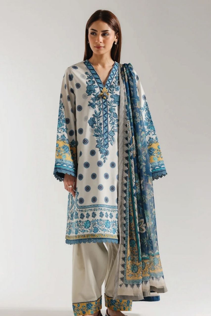 Ethnic Digital Printed Lawn 3PC