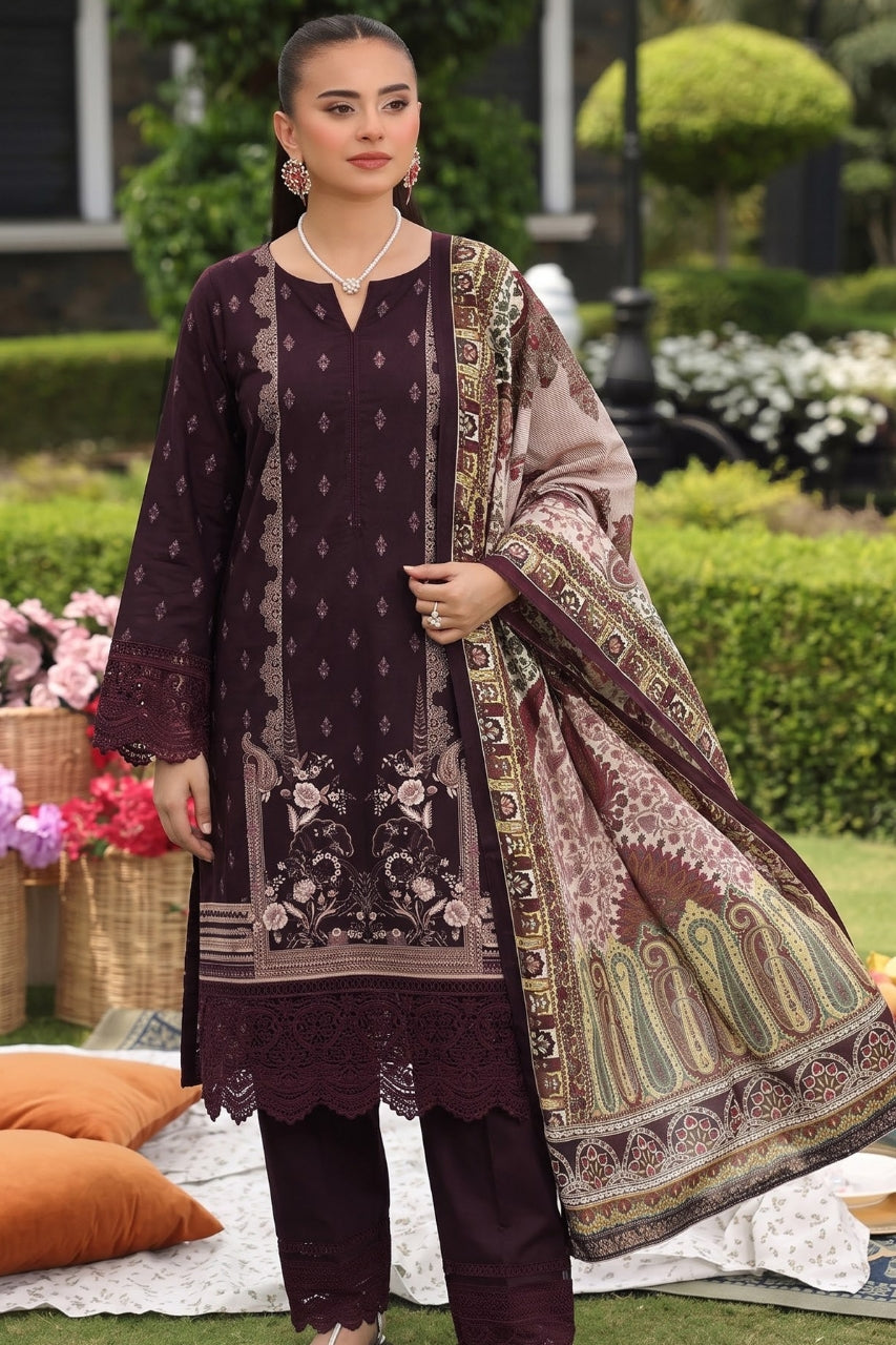 Malhaar Digital Printed Linen 3PC