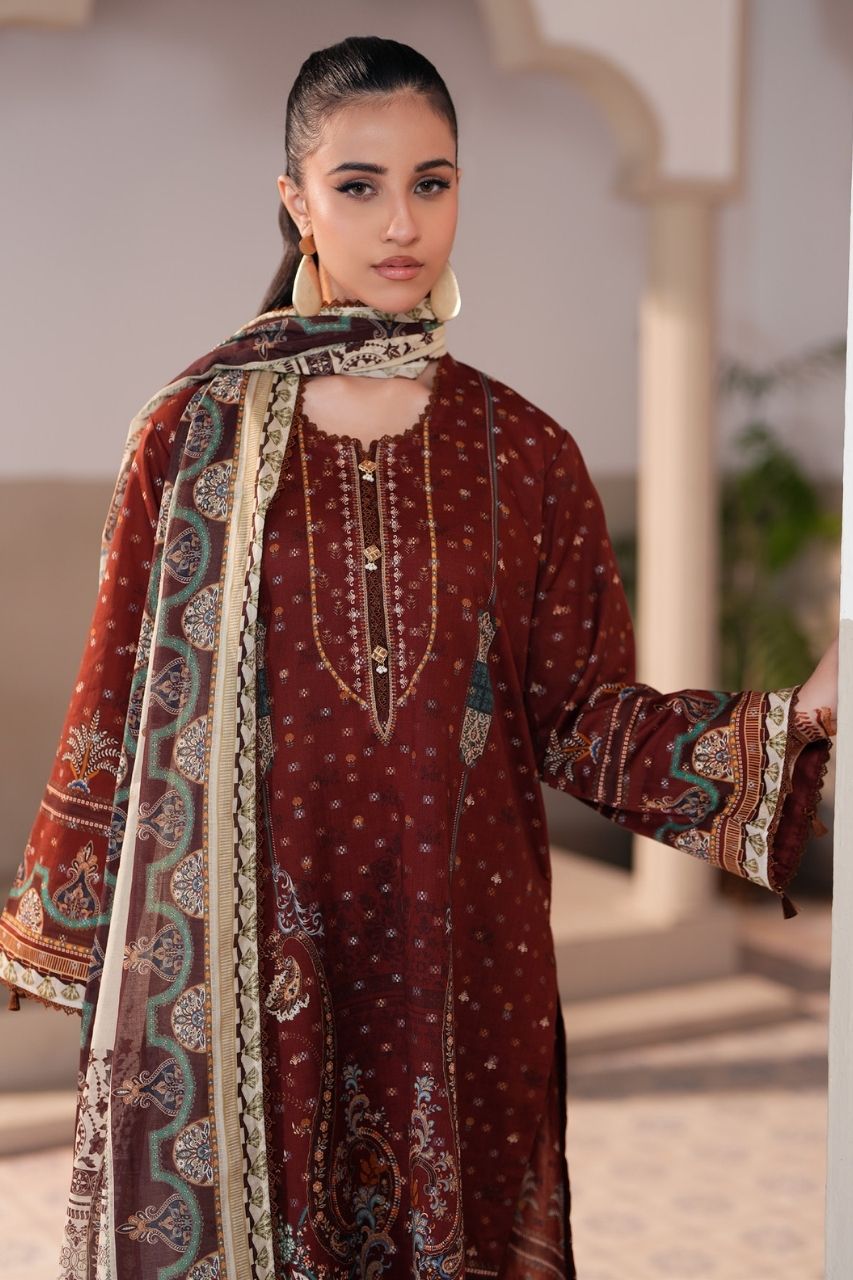 Jacquard By Regalia Digital Printed Lawn 3PC