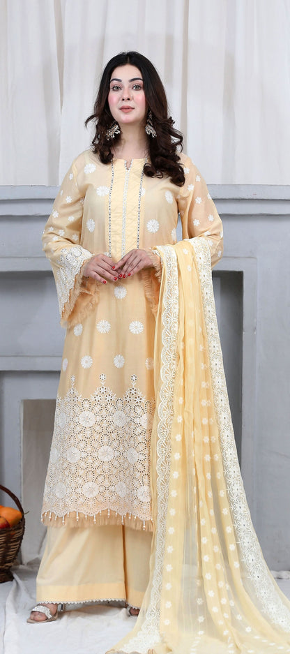 Zarmeen & Emaan Premium Emb Lawn 3PC