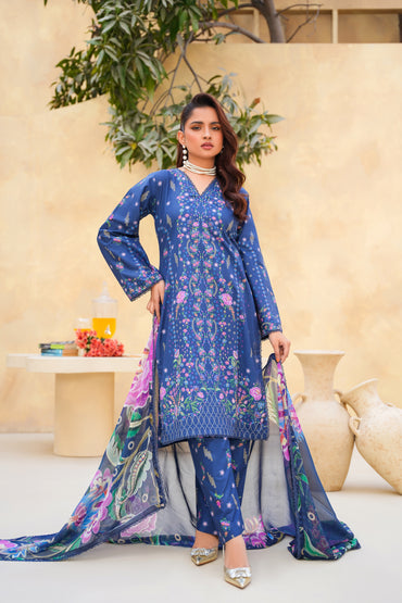 Floral By Anaya Noor Digital Printed Lawn 3PC
