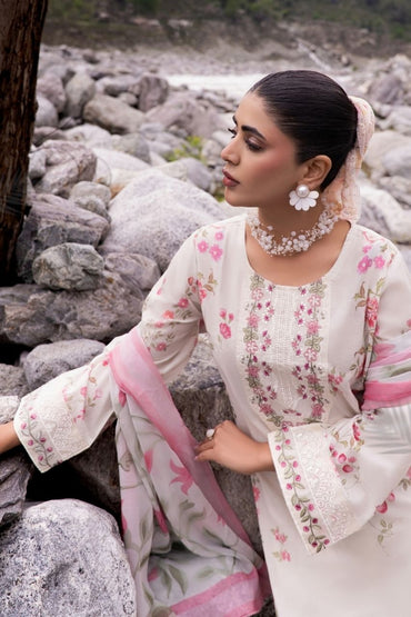 Nura By Shanaya Digital & Emb Lawn Collection 3PC