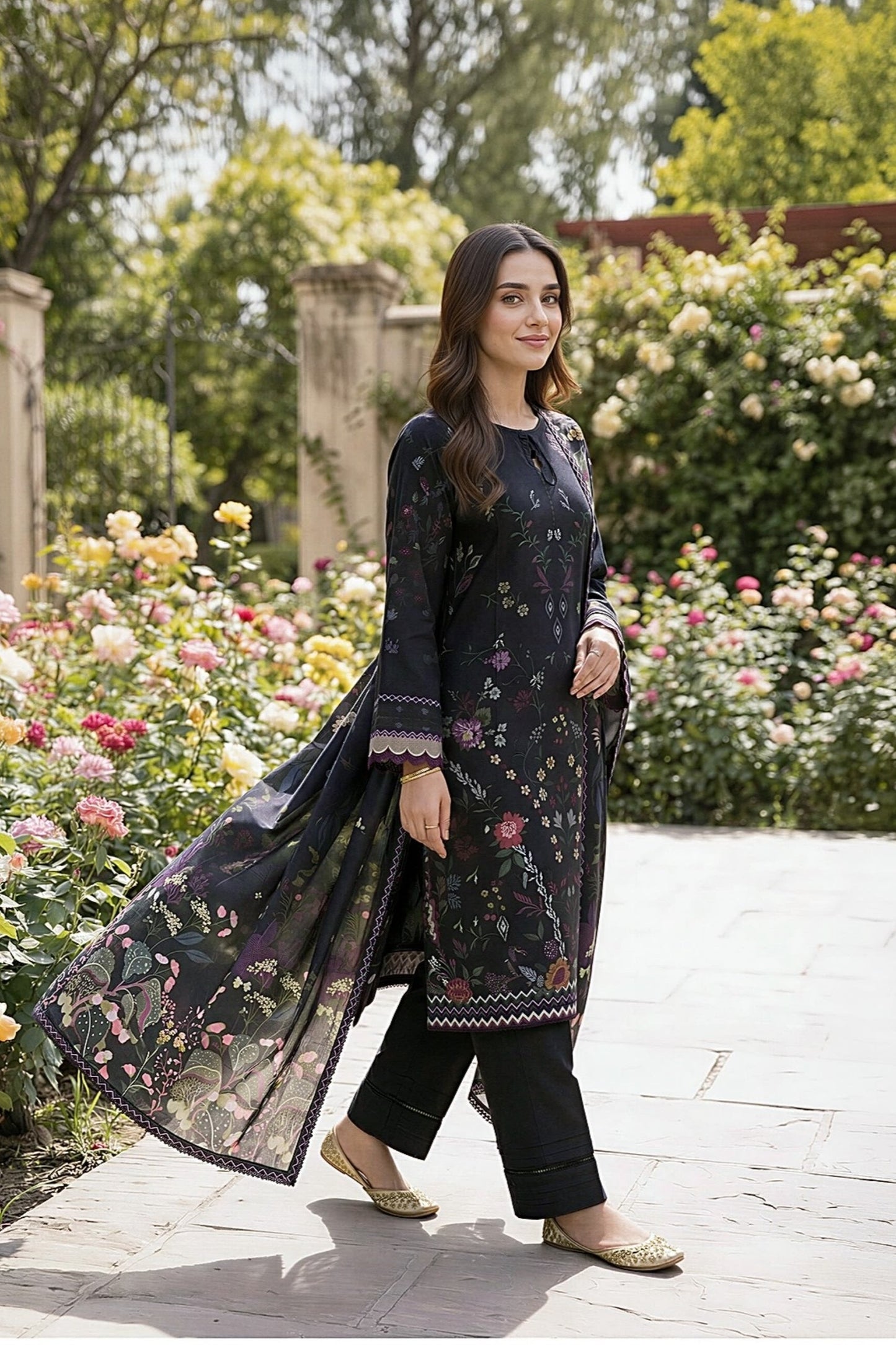 Zync By Florent Digital Printed Lawn 3PC