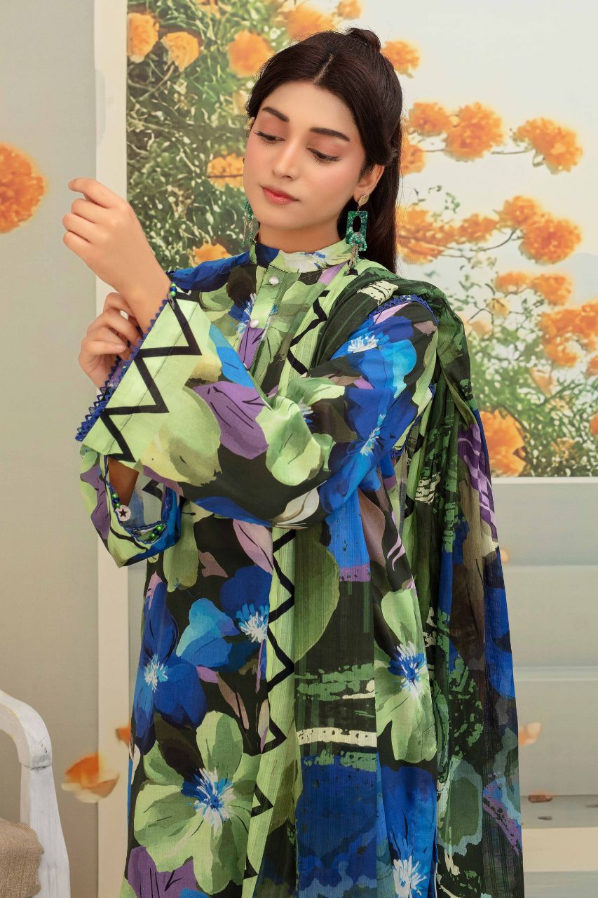 Fabiha By Feroza Digital Printed Lawn 3PC