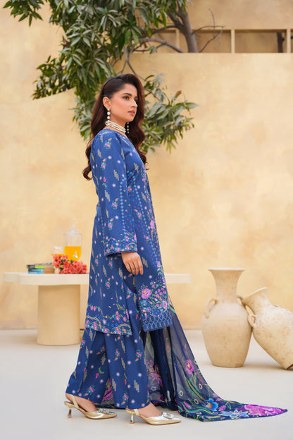 Floral By Anaya Noor Digital Printed Lawn 3PC