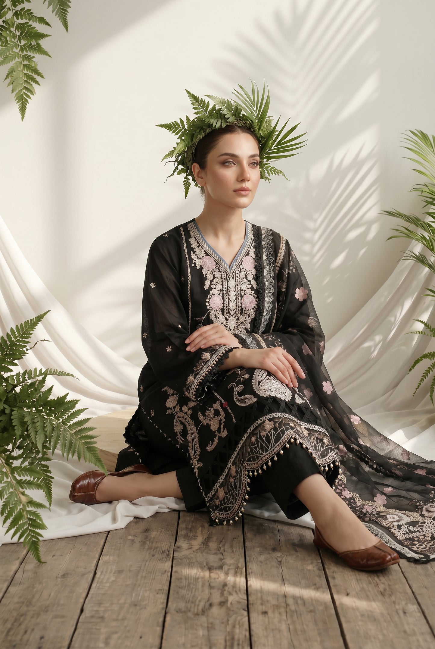 Dewani By Anaya Noor – Embroidered Lawn 3PC
