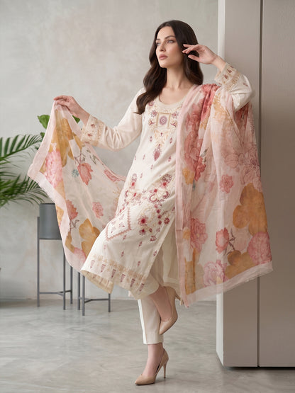 Lakhany Fully Embroidered Lawn 3PC