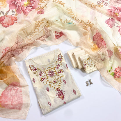 Lakhany Fully Embroidered Lawn 3PC