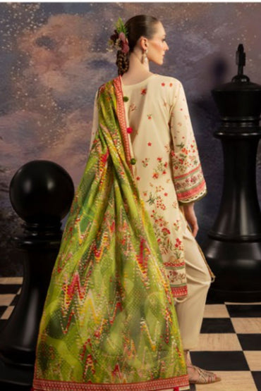 Dill Buro By Paltar Premium Printed Lawn-3PC