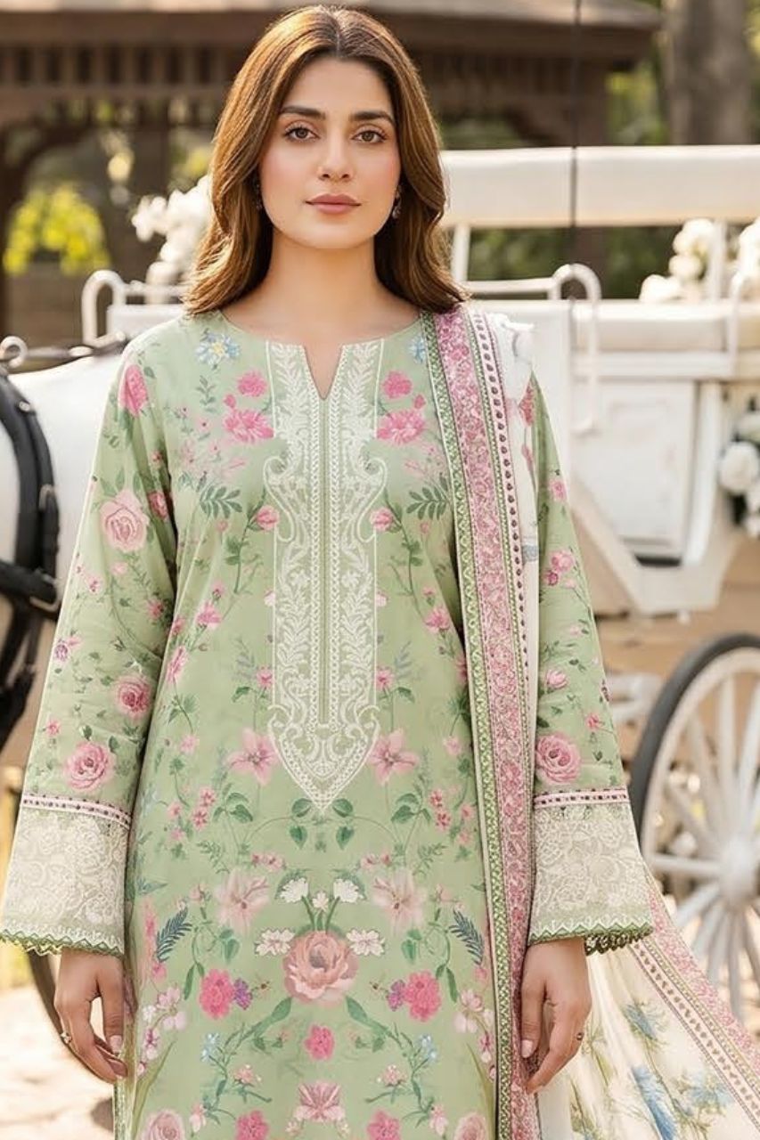 Mashaim Digital Printed Lawn 3PC