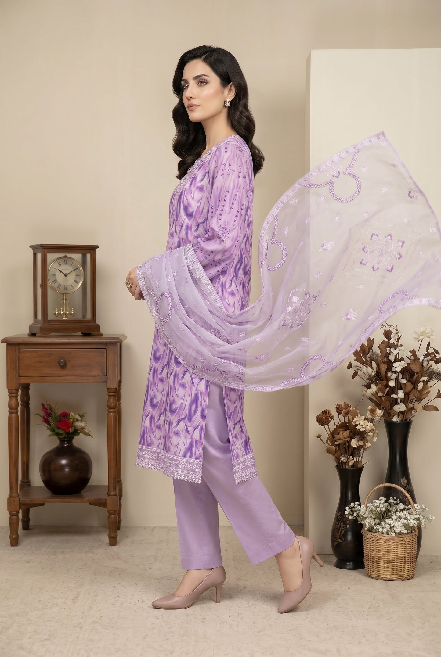 Marvel By Anaya Noor Digital Printed Lawn 3PC