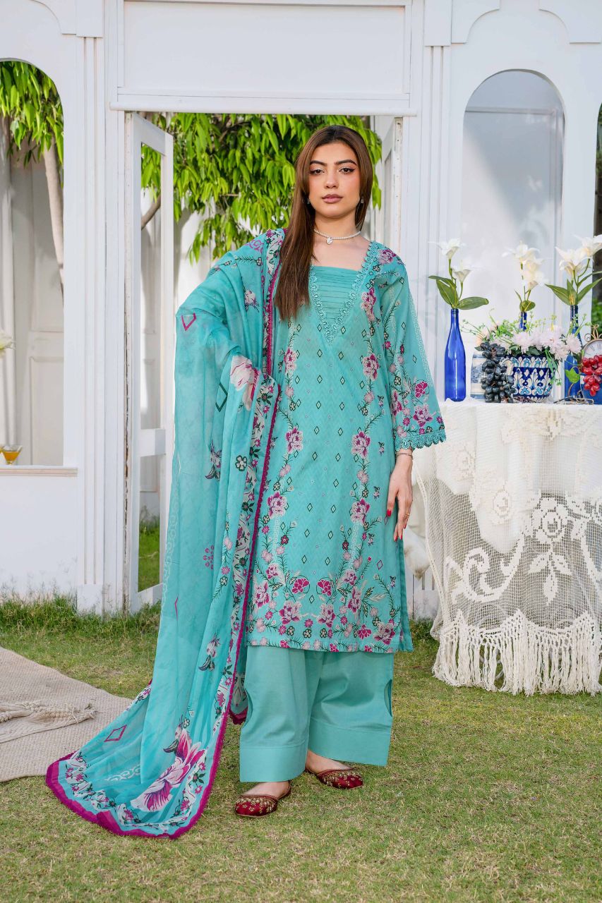 Raabi Premium Printed Lawn 3PC