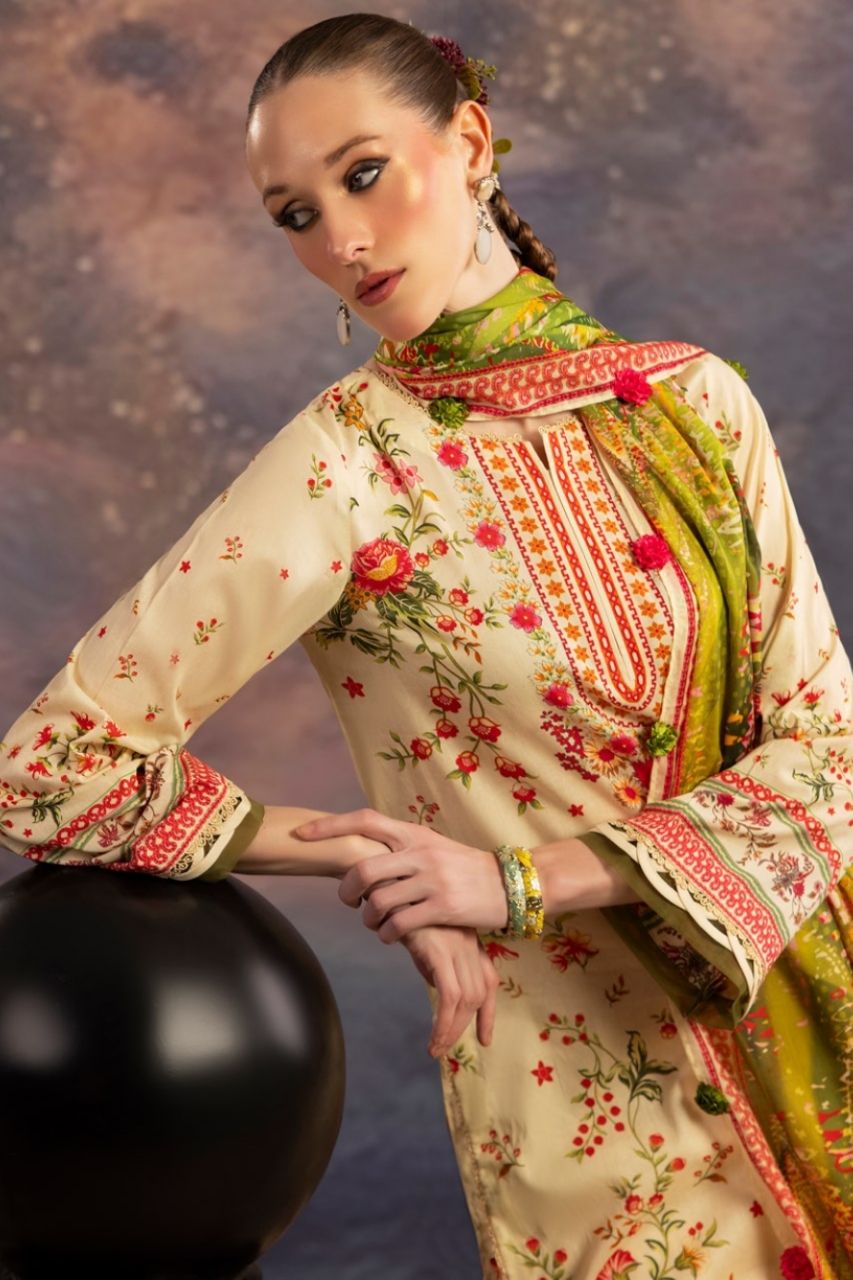 Dill Buro By Paltar Premium Printed Lawn-3PC