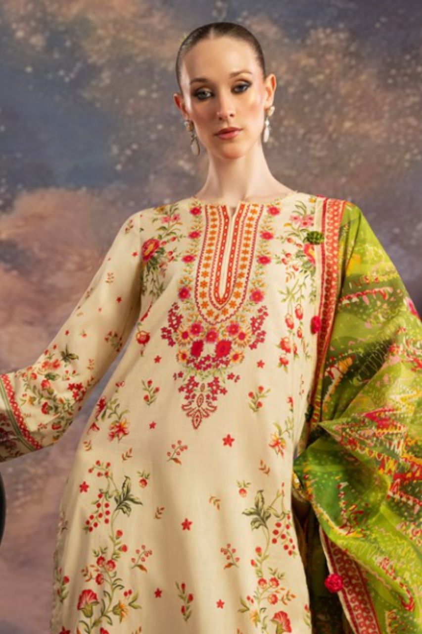 Dill Buro By Paltar Premium Printed Lawn-3PC