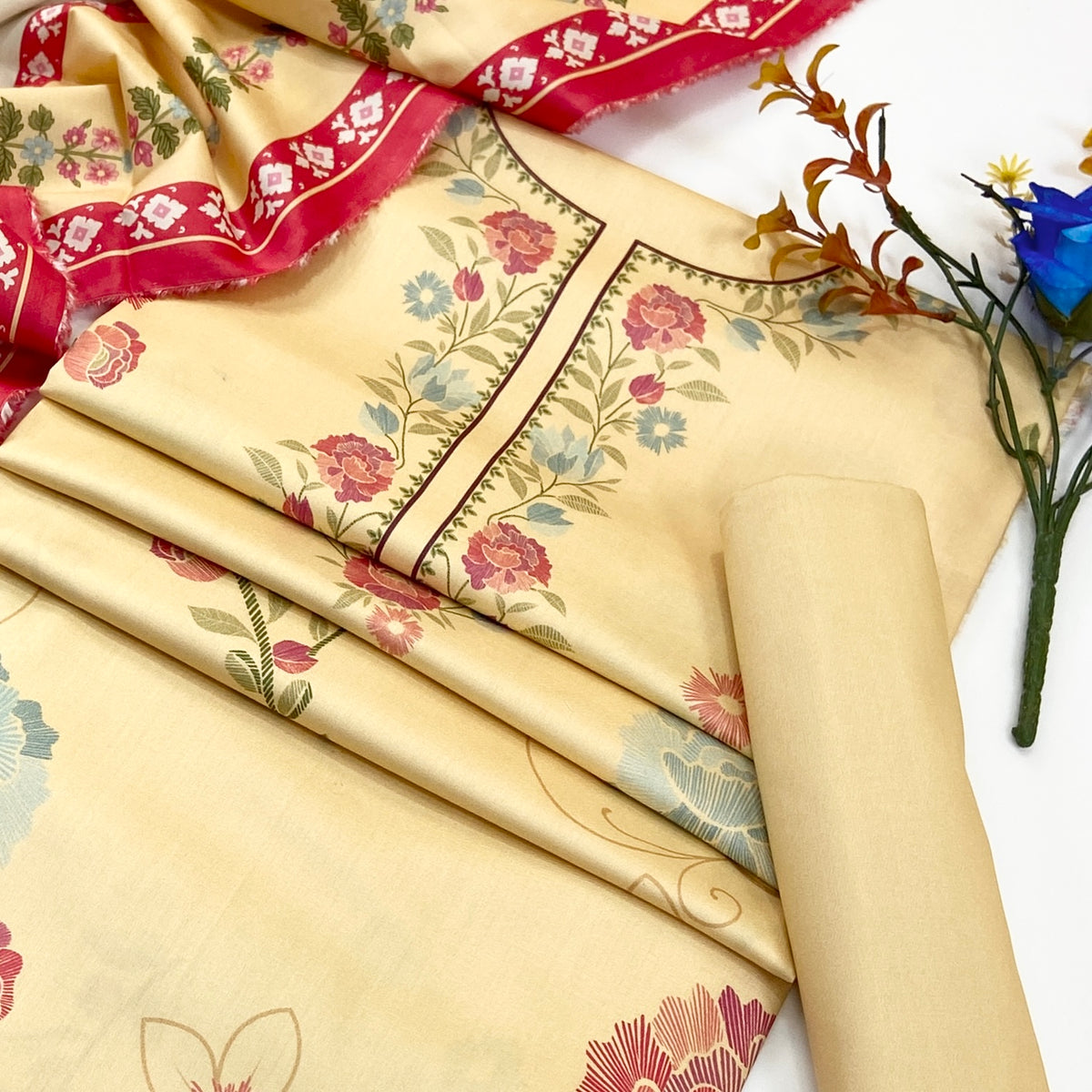 Nirvana By Shanaya Digital Printed Linen 3PC