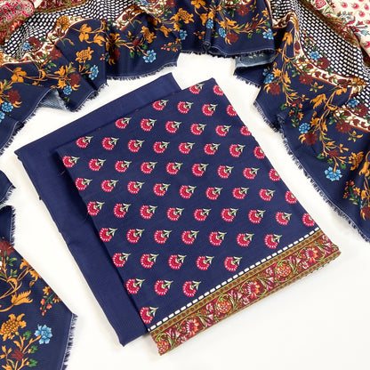 Rijja By Murashe Premium Printed Linen Viscose 3PC
