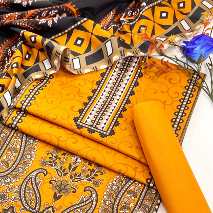 Anaya Noor Digital Printed Cotry Khaddar 3PC