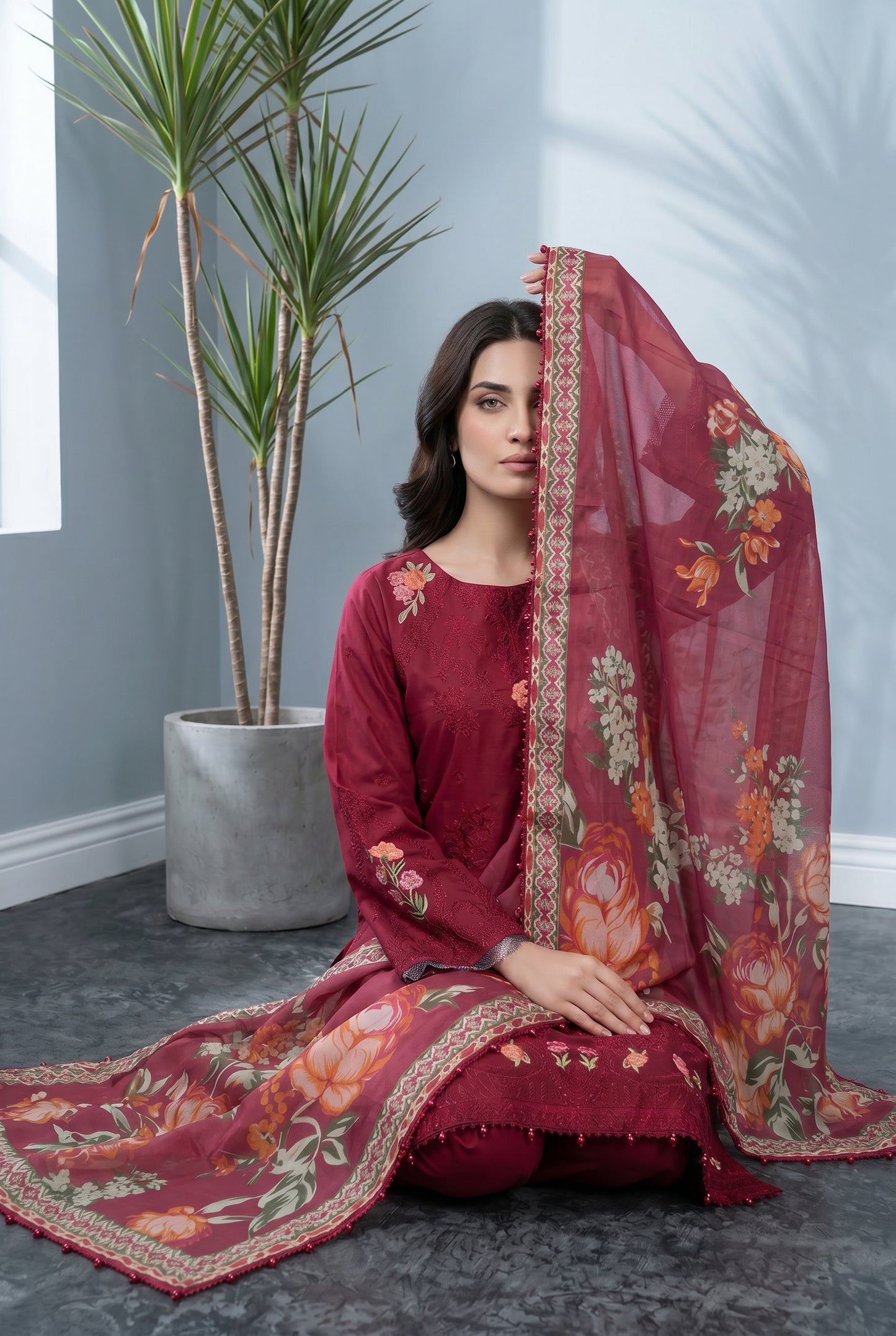 Shiffli Kari By Anaya Noor Emb Lawn 3PC