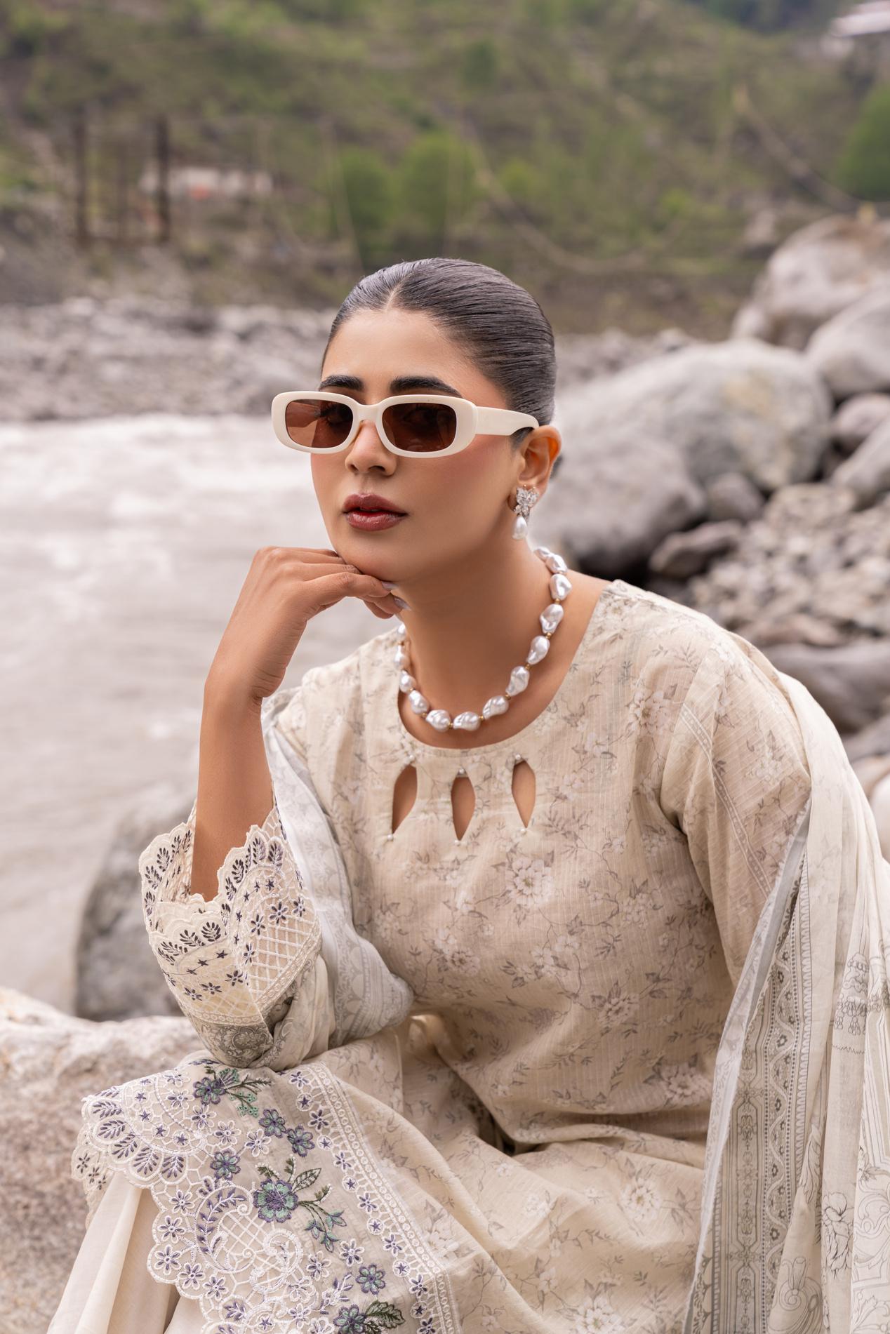 Shanaya Digital Emb Lawn 3PC