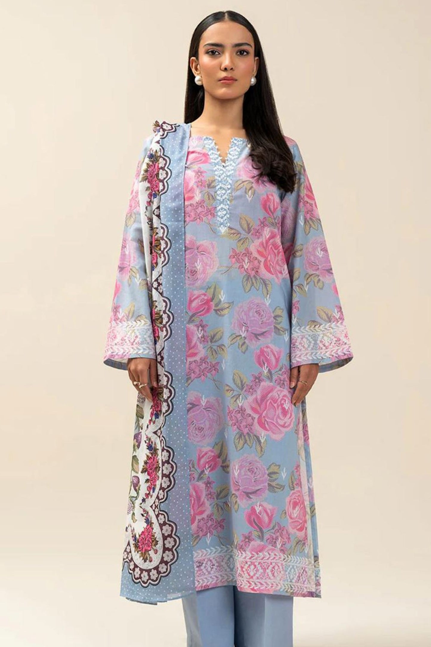 Beechtree Digital Printed Lawn 3PC