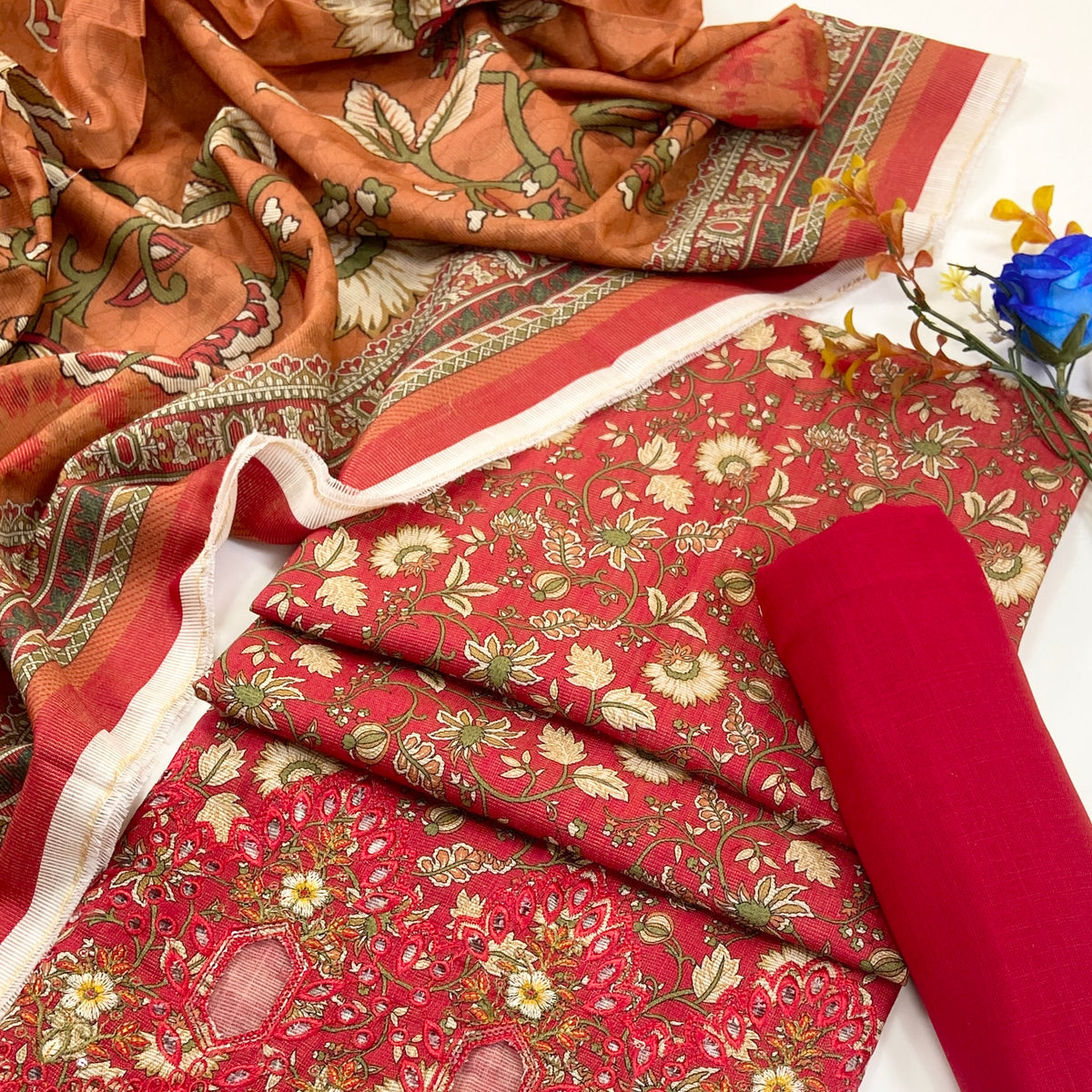 Anaya Noor Printed & Emb Khaddar 3PC