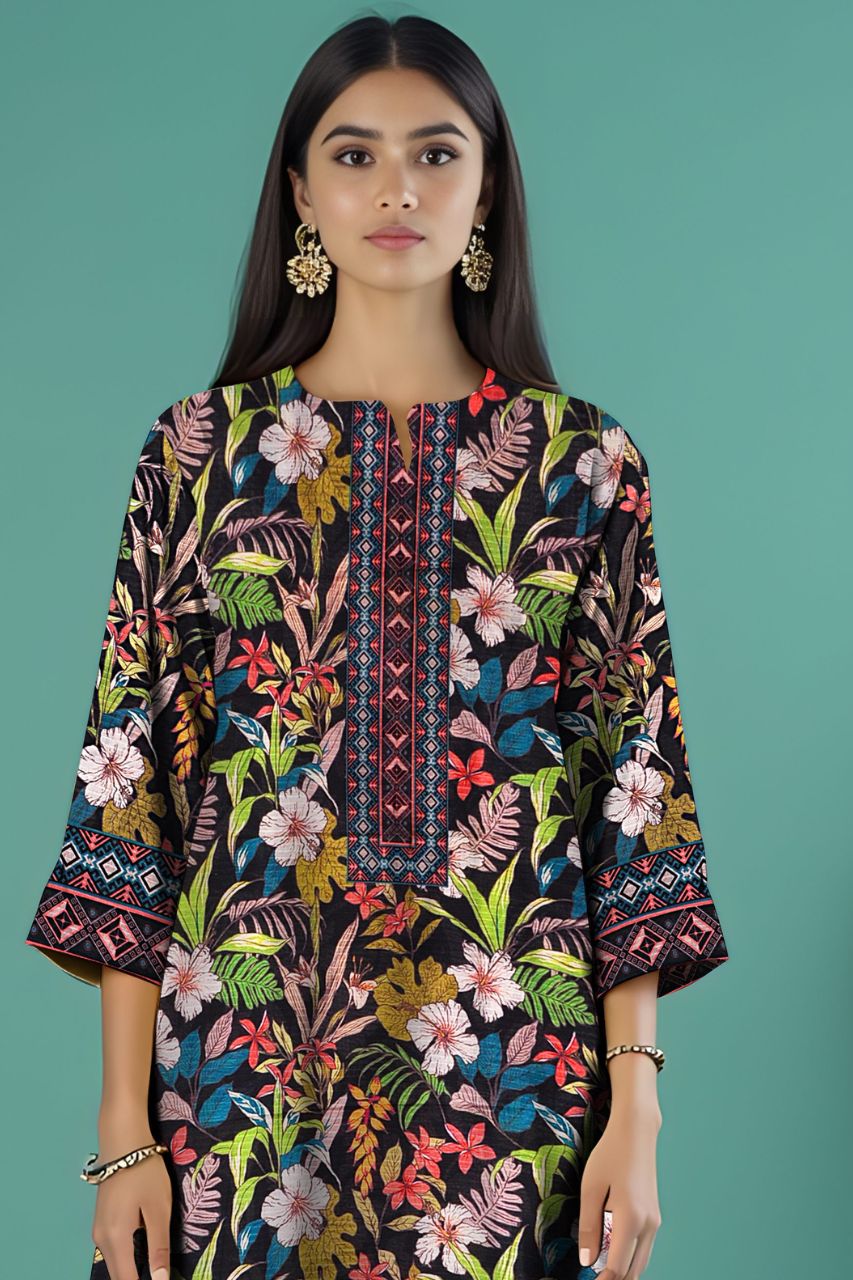 Wania Gold Premium Digital Printed Bana Dora Lawn 2PC