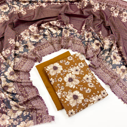 Anaya Noor Printed Chamki Khaddar 3PC