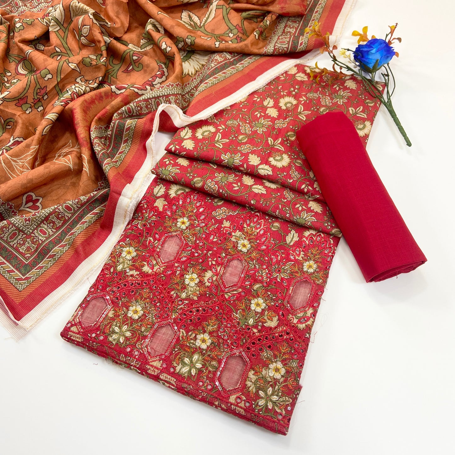 Anaya Noor Printed & Emb Khaddar 3PC