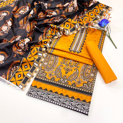 Anaya Noor Digital Printed Cotry Khaddar 3PC