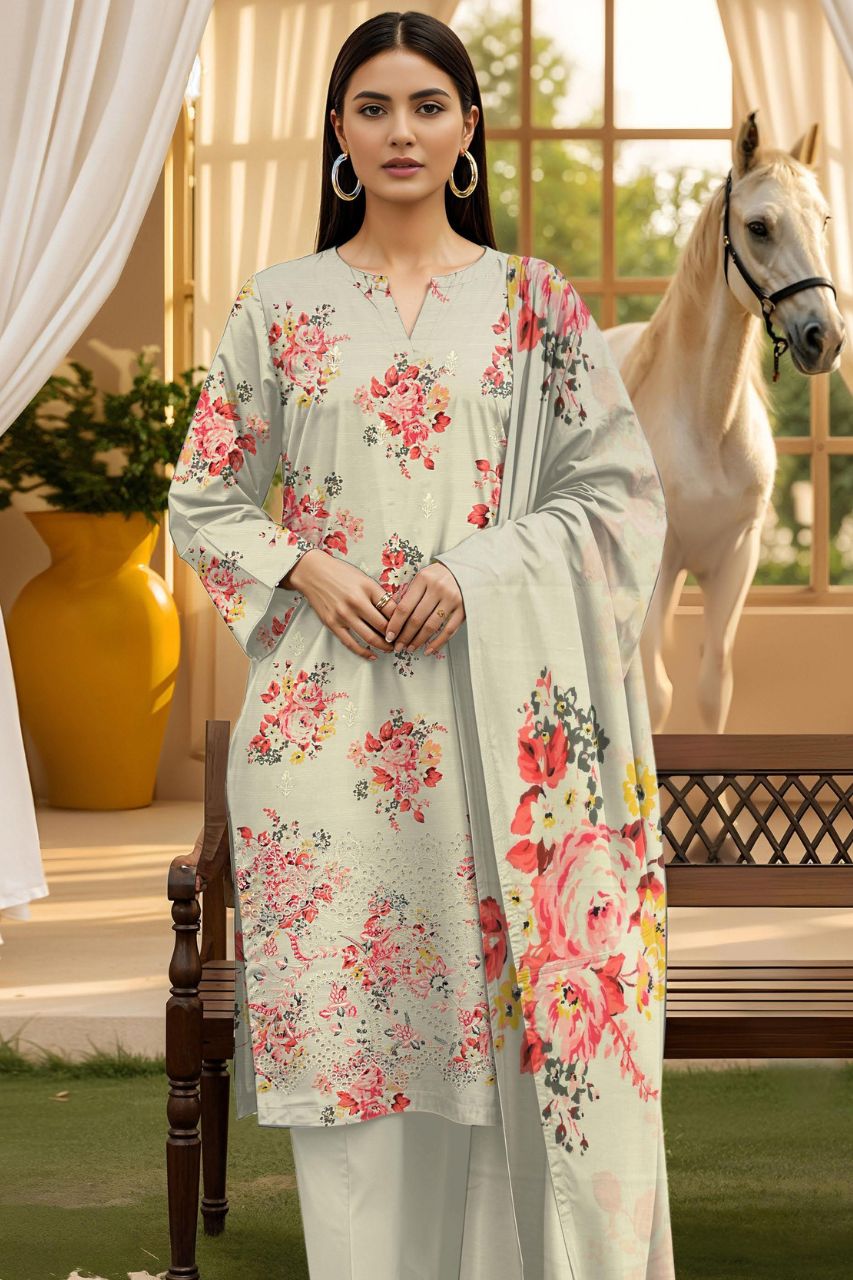Muskan By Tawakkal Digital Embroidered Lawn 3PC