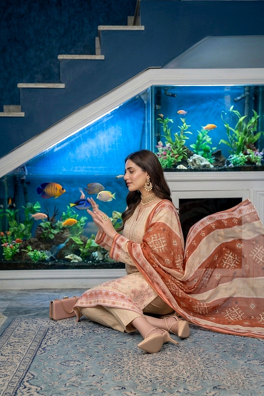 Ravish By Anaya Noor Printed & Emb Lawn 3PC