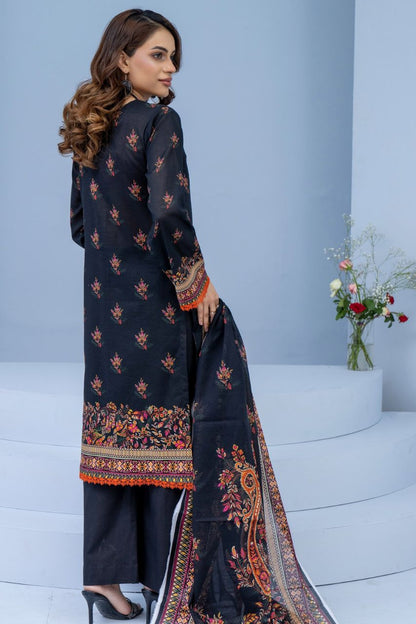 Mojo Berry By Marooj Printed Bana Dora Lawn 3PC